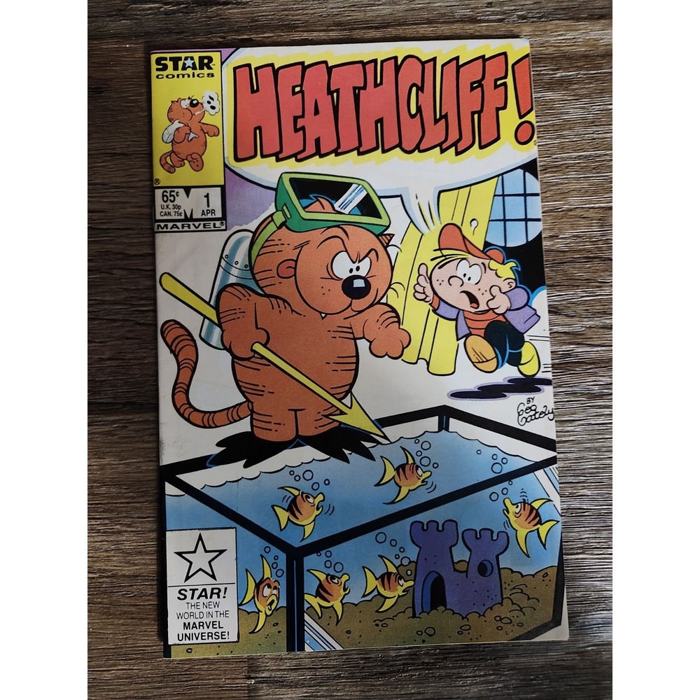 1985 Marvel Comic Book Heathcliff The Cat Napping Caper, Vol.  #1 good condition